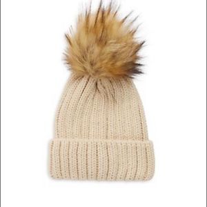 Kids Knit Hat Pom New With Tags